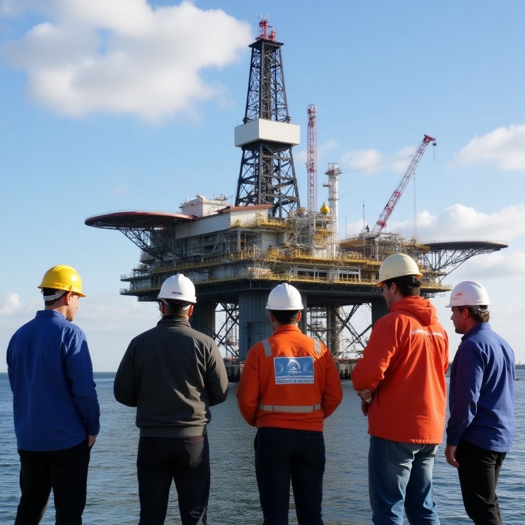Visita técnica a plataforma petrolera en Vaca Muerta Neuquén